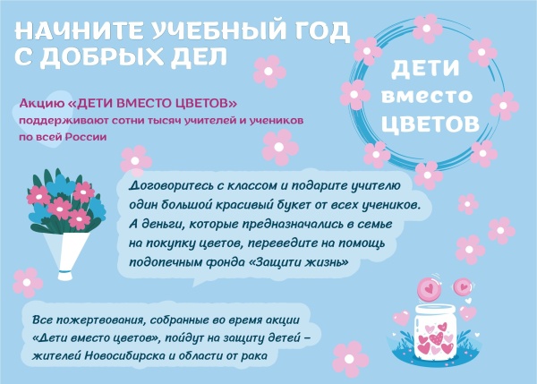 ДЕТИ  ВМЕСТО  ЦВЕТОВ